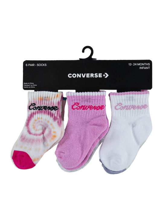 Converse Παιδικά Σοσόνια Πολύχρωμα 6 Ζευγάρια