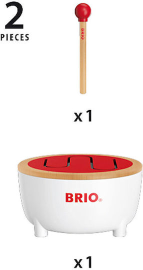 Brio Toys Ξύλινο Τύμπανο για 1-5 Ετών
