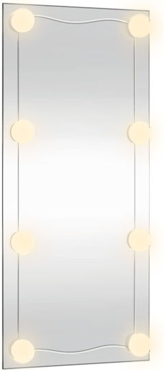 vidaXL Oglindă de Perete cu Iluminare LED 50x100cm 1buc