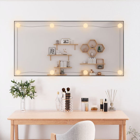 vidaXL Oglindă de Perete cu Iluminare LED 50x100cm 1buc