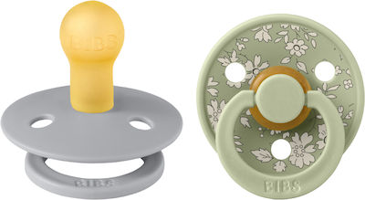 Bibs Pacifiers Rubber X Liberty Capel - Sage Mix for 6-18 months 2pcs