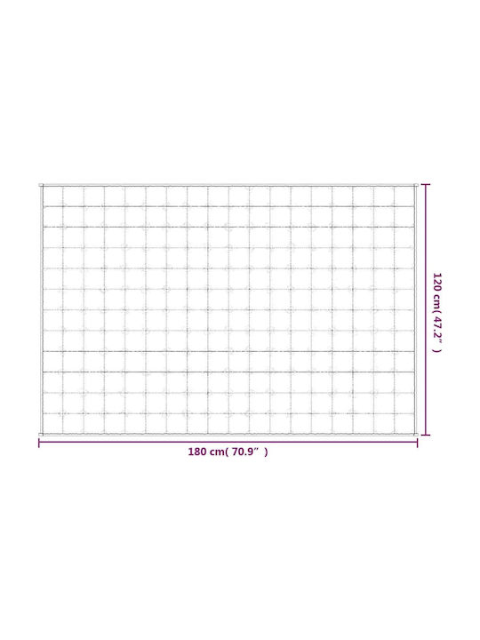vidaXL Одеяло Гравитация Канапе 120x180см Екрю
