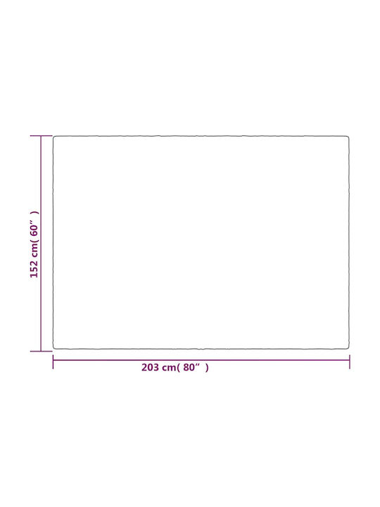 vidaXL Κουβέρτα Βαρύτητας Μονή 152x203εκ. Γκρι