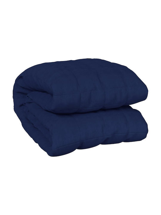 vidaXL Double Gravity Blanket 200x200cm Blue