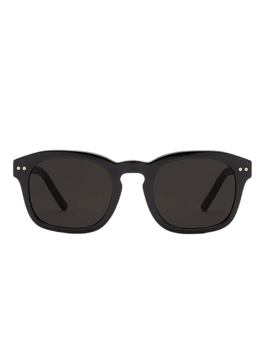 Volcom Earth Tripper Sunglasses with Black Plastic Frame and Black Lens VE03700201-BLK