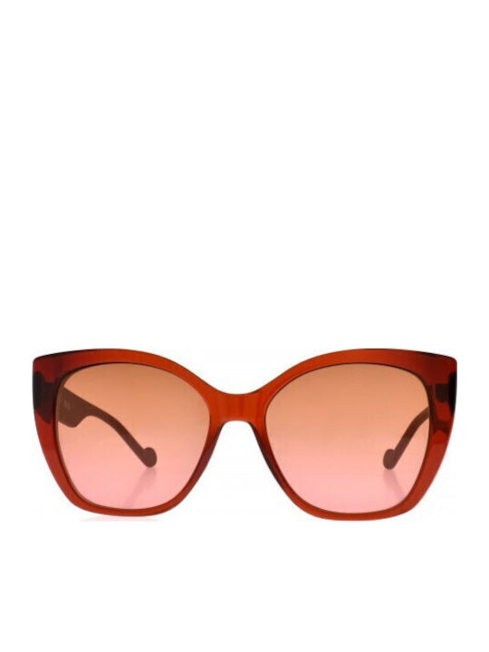Liu Jo Women's Sunglasses with Burgundy Plastic Frame and Burgundy Gradient Lens