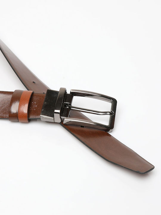 Ανδρική Ζώνη Διπλής Όψης Brown/Camel