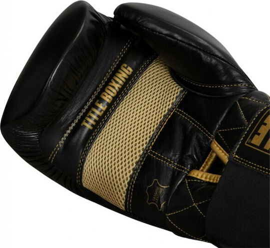 Title Boxing Title Couture Bag Mănuși de Box din Piele pentru Competiție Negre
