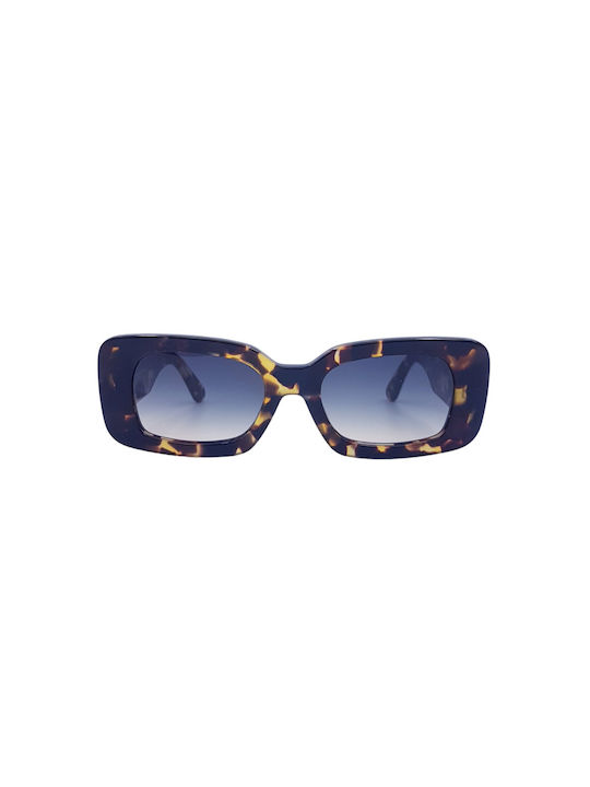 Rebecca Blu Women's Sunglasses with Brown Tartaruga Plastic Frame and Blue Gradient Lens RB8799 RK03