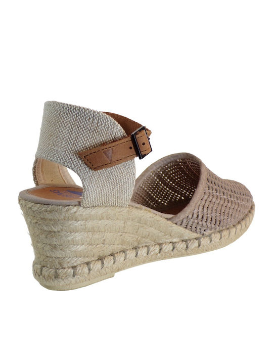 Malena Women's Leather Platform Espadrilles Pouro
