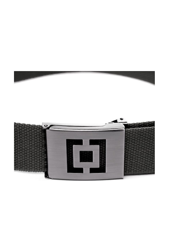 Idol Herren Gürtel Stoff Gürtel aus Gewebe Gray