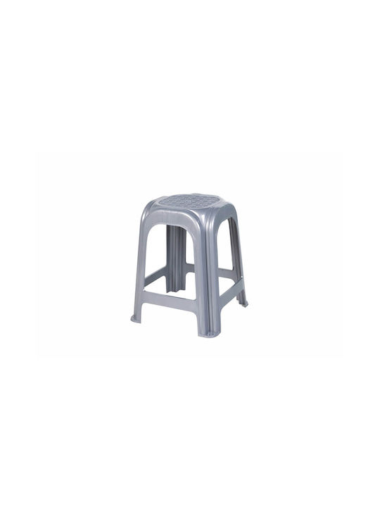 Plastic Outdoor Stool A00069 Grey 35x35x45cm