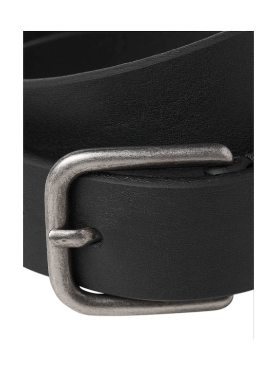 Jack & Jones Men's Leather Belt Black