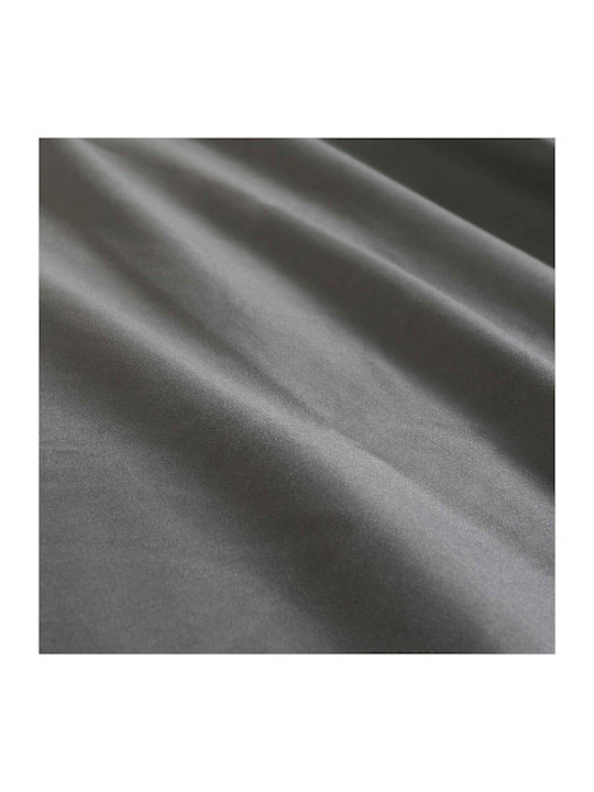 Cannon Stonewashed Σετ Σεντόνια Υπέρδιπλα με Λάστιχο 160x200+35εκ. Dark Gray (4τμχ)
