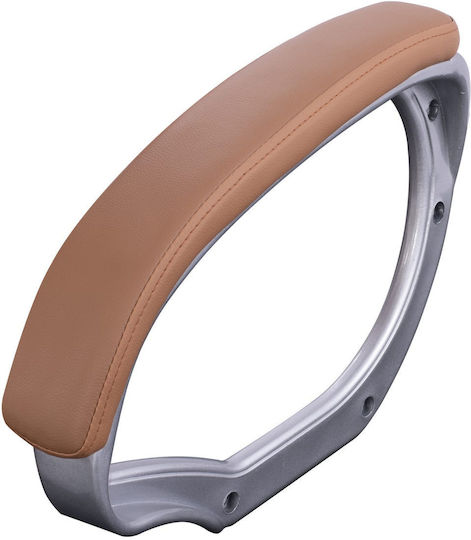 HomeMarkt Chair Arm made of Plastic Suitable for Chair,Stool Mocha / Silver 2pcs