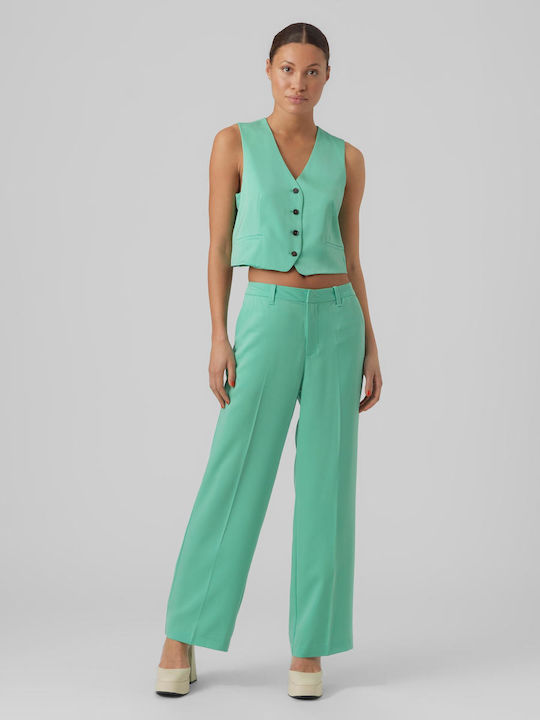 Damen Chino Hose in Gerader Schnitt Jade Cream