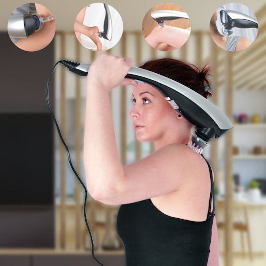 inSPORTline Handheld Massage C2 Massage Device for the Head, the Body & the Hands against Cellulite with Infrared