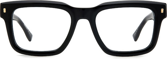 Dsquared2 Plastic Eyeglass Frame Black D2 0090 807