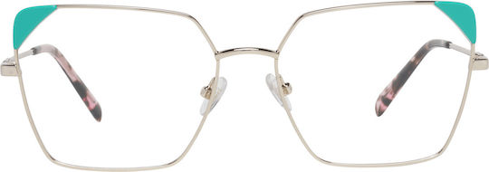 Emilio Pucci Optical Frame Metal Eyeglass Frame Gold EP5111 032