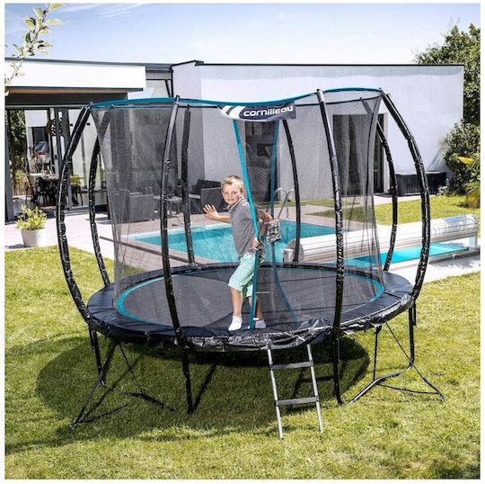 Cornilleau Spring Trampolin Kinder Durchmesser 416cm mit Netz & Leiter