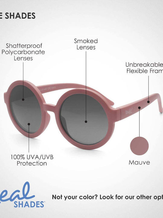 Real Shades Vibe Youth Άθραυστα Παιδικά Γυαλιά Ηλίου Mauve για 7+ Ετών