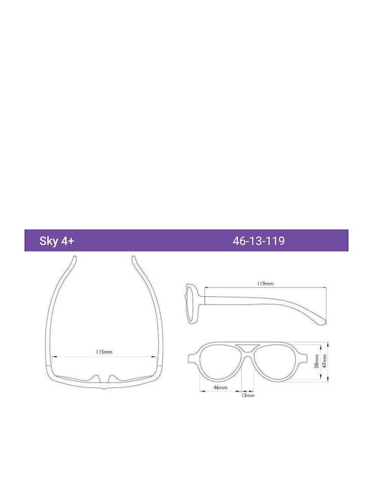 Real Shades Sky Kid Άθραυστα Παιδικά Γυαλιά Ηλίου Sky Aqua για 4-6 Ετών