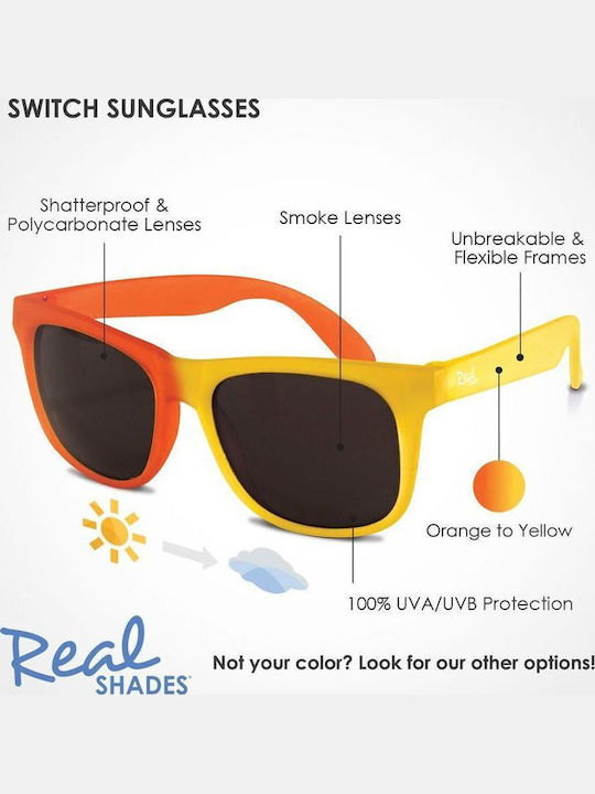 Real Shades Switch Kids Παιδικά Γυαλιά Ηλίου Yellow/Orange για 4-6 Ετών
