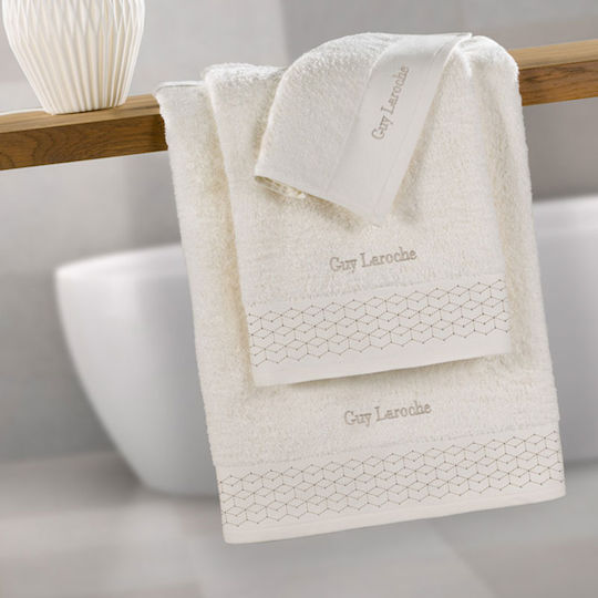 Guy Laroche 3-tlg. Set Badetücher Atelier Ivory Gewicht 500gr/m²