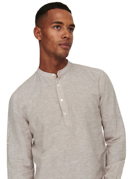 Bluza Mânecă Lungă Bej
