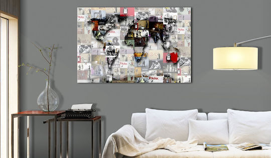 Polihome Inspirație Banksy Panou Tesatura 60x40 cm
