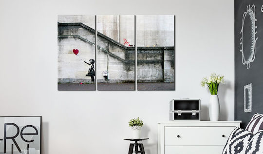 Polihome Girl With A Balloon Banksy Υφασμάτινος 120x80 cm
