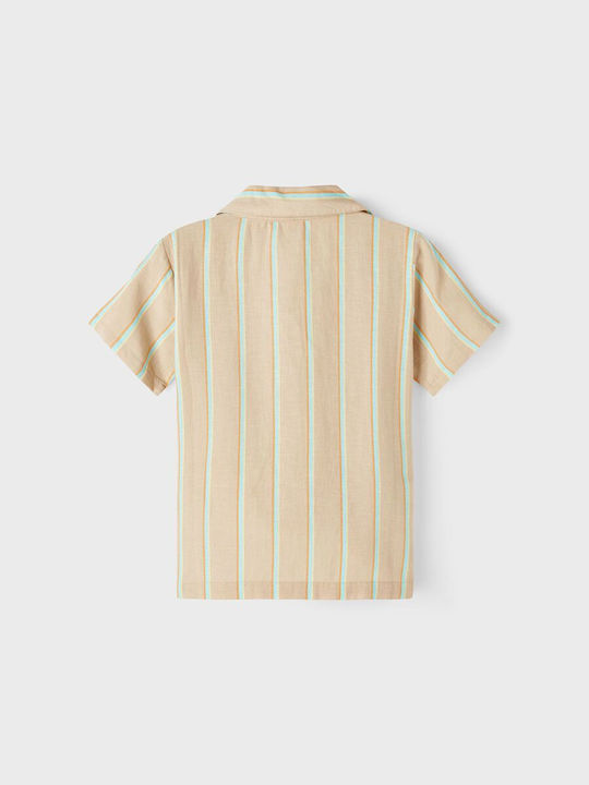 Name It Kids Striped Shirt Beige