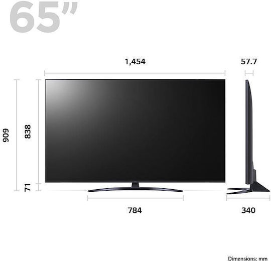 LG Smart Τηλεόραση 55" 4K UHD LED UR81 HDR (2023) 55UR81006LJ
