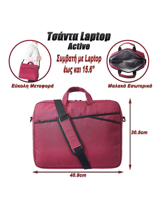 Active Waterproof Shoulder / Handheld Bag for 15.6" Laptop Red