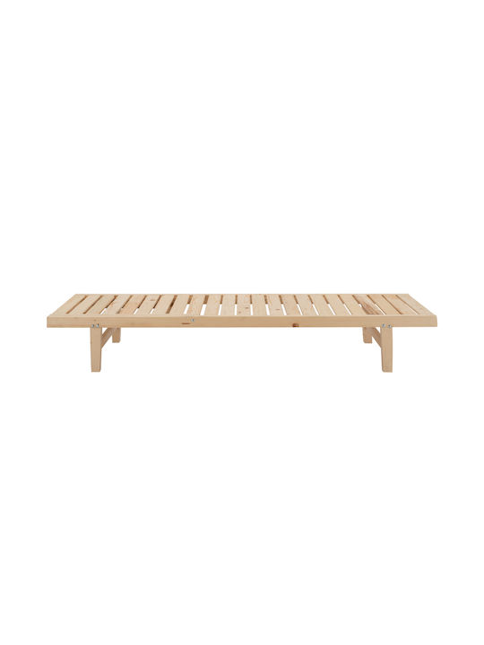 Șezlong Din Lemn Ecru 194x65x30cm