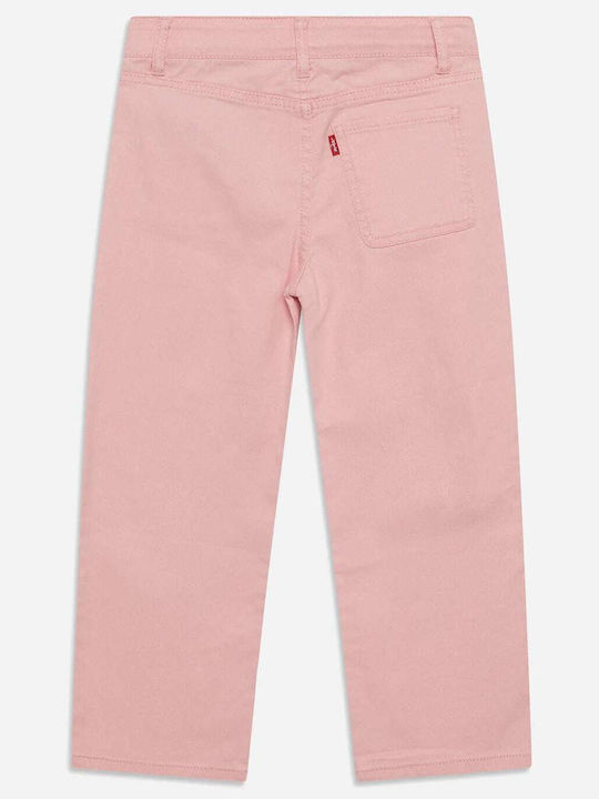 Levi's Cropped Wide Leg Pant Παιδικό Τζιν Παντελόνι Ροζ