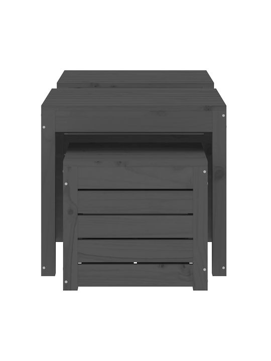 vidaXL Outdoor Storage Box Gray L50.5xW50.5xH46.5cm