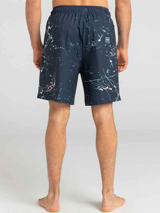 Billabong Wasted Times Men's Swimwear Printed Bermuda Navy Blue