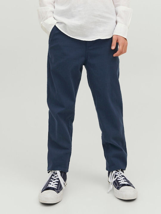 Kinder Schlaghose Stoff Marineblau