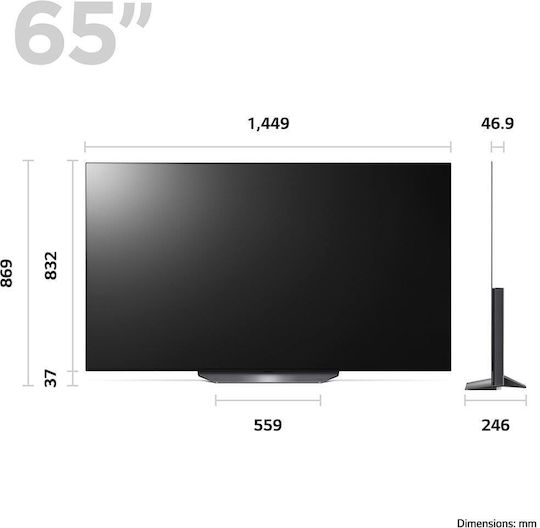 LG Smart Τηλεόραση 65" 4K UHD OLED B3 HDR (2023) OLED65B36LA
