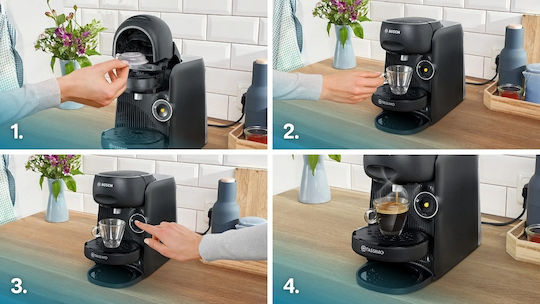 Bosch Finesse Kapsel-Kaffeemaschine Tassimo Druck 3.3bar Schwarz