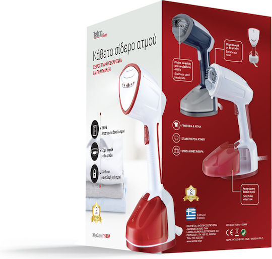 Telco FG-528-15 Hand Garment Steamer 1500W with Container 350ml Red