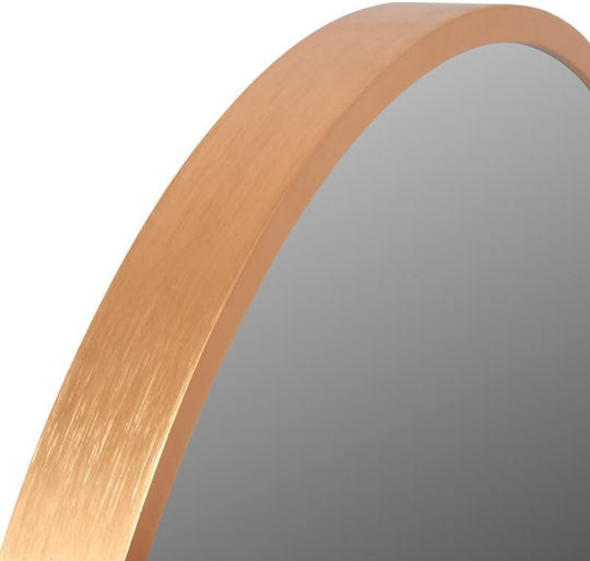 Fylliana Wandspiegel mit Gold Hölzernes Rahmen Durchmesser 40cm 1Stück