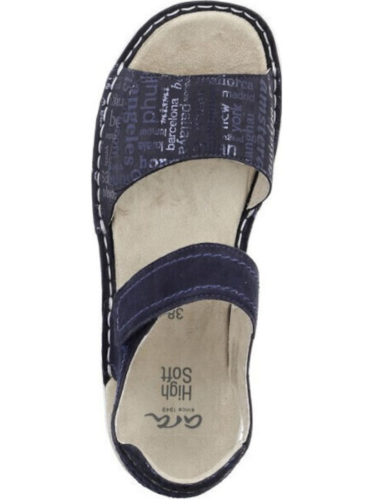 Anatomic Women's Leather Platform Shoes Navy Blue