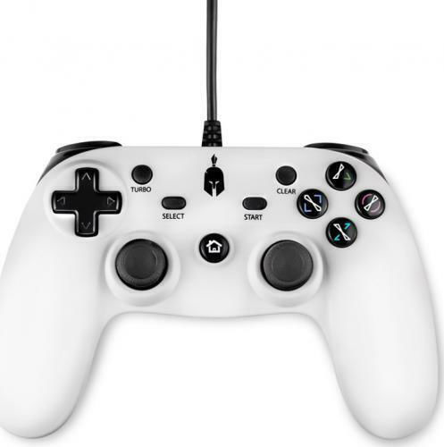 Spartan Gear Hoplite Ενσύρματο Gamepad για PC / PS4 Λευκό