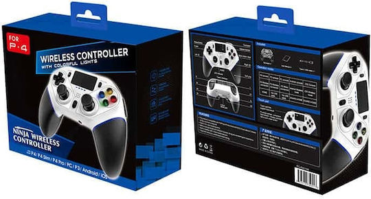 iPega P4010 Ασύρματο Gamepad για Android / PS4 Λευκό