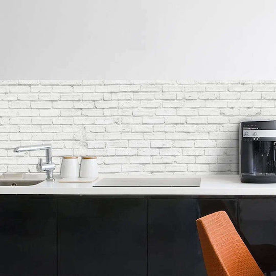 Διακοσμητικό Αυτοκόλλητο Τοίχου White Bricks 1τμχ 240x60εκ. Ango Διακοσμητικό Αυτοκόλλητο Τοίχου White Bricks 1τμχ 240x60εκ. Ango
