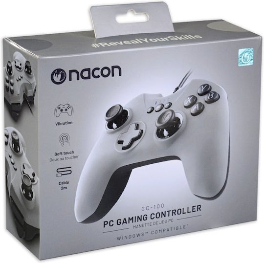 Nacon GC-100 Ενσύρματο Gamepad για PC Γκρι