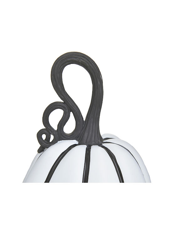 Inart Decorative Pumpkin made of Polyresin White Black 20x18x31cm 1pcs