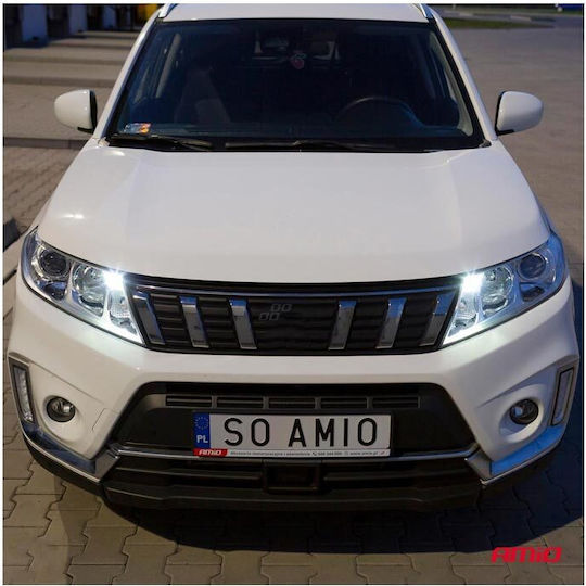 AMiO Лампи Автомобила & Мотоциклета T10 LED 5600К Хладно бяло 12V 1.5W 2бр